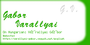 gabor varallyai business card